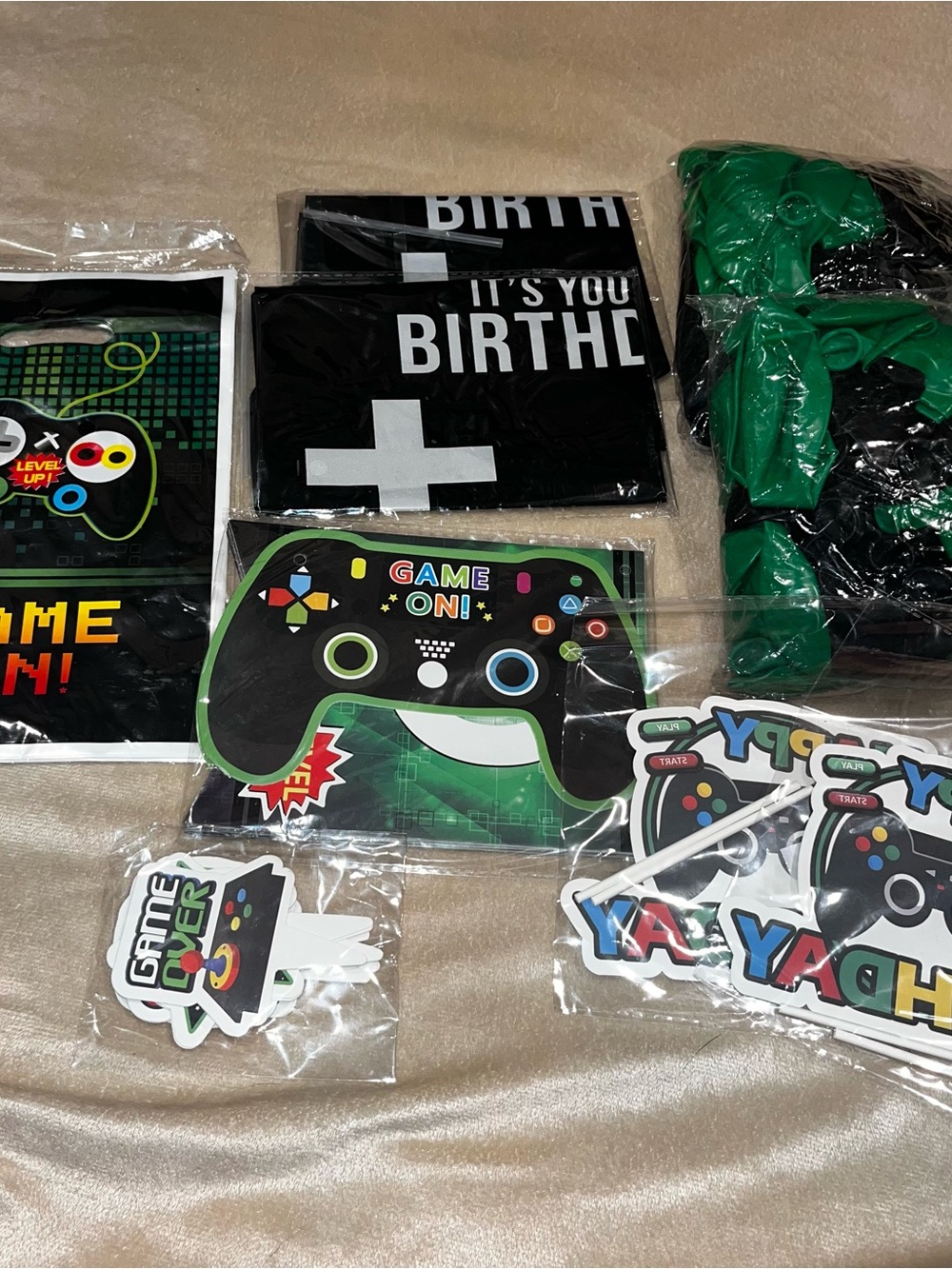 Gaming theme birthday party kit, Game On